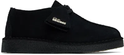 Clarks Originals Black Desert Trek Derbys In Black Sde