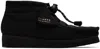 Clarks Originals Wallabee Wmns Black Suede In Black