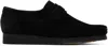 Clarks Originals Wallabee Suede Loafers In Black Sde