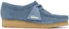 Clarks Originals Blue Wallabee Derbys In French Blue Sde