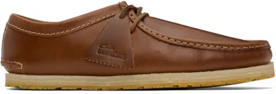 Clarks Originals Brown Godney Lace Derbys In Brown Leather