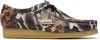Clarks Originals Brown Wallabee Derbys In Brownsnake Print