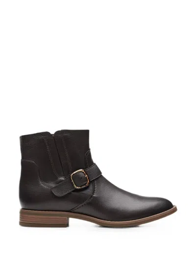 Clarks Originals Camzin Loop Buckle Boots In Black