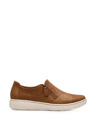 Clarks Originals Caroline Grace Zip-fastening Suede Sneakers In Multi
