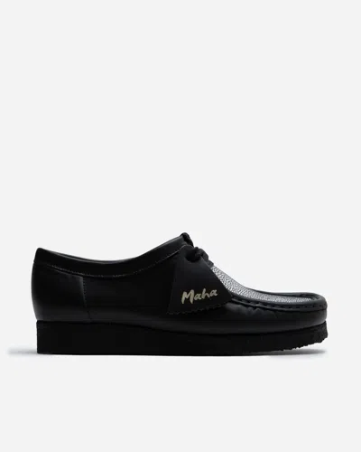 Clarks Originals Clarks X Maha Wallabee In Black