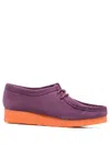 Clarks Originals Colour-block Lace-up Loafers In Purple