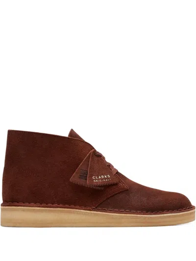 Clarks Originals Desert Coal "british Tan" Desert Boots In Red