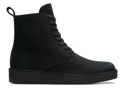 Pre-owned Clarks Originals Desert Coal Hi Nubuck (women's) Sneakers In Black