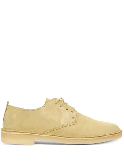 Clarks Originals Desert London Suede Shoes In Gold