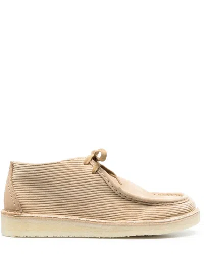 Clarks Originals Desert Nomad Leather Boots In Neutrals