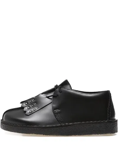 Clarks Originals Desert Trek Studded Shoes In Black