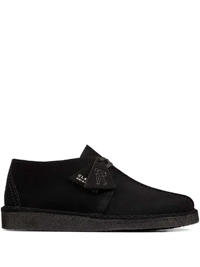 Clarks Originals Desert Trek Suede Boots In 黑色