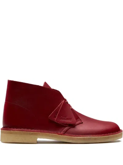 Clarks Originals Lace-up Desert Boot In Burgundy