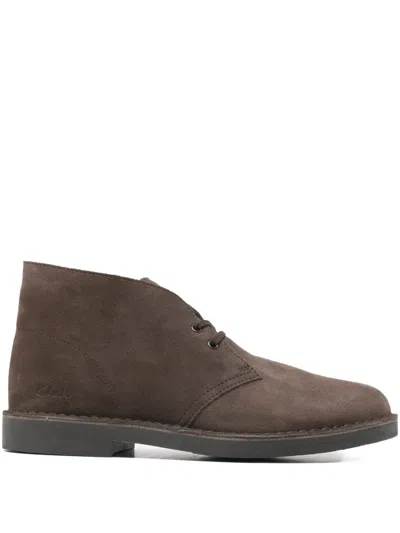 Clarks Originals Lace-up Leather Boots In Brown