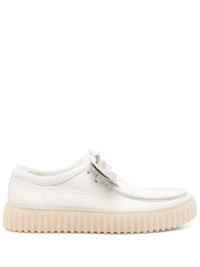 Clarks Originals Leather Sneakers In White