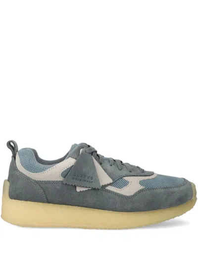 Clarks Originals Lockhill Mesh-panelled Sneakers In 蓝色