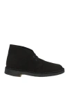 Clarks Originals Man Ankle Boots Midnight Blue Size 7.5 Leather In Black
