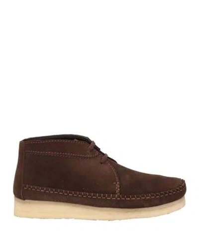 Clarks Originals Man Ankle Boots Dark Brown Size 11.5 Leather