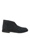 Clarks Originals Man Ankle Boots Midnight Blue Size 7.5 Leather In Blue