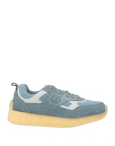 Clarks Originals Man Sneakers Pastel Blue Size 8.5 Leather