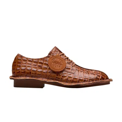 Pre-owned Clarks Originals Martine Rose X Clarks Wmns Derby 'tan Croc' | Women's Size 7.5 In Brown