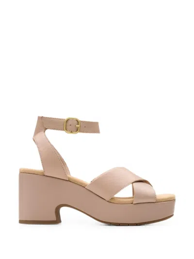 Clarks Originals Nerisa Pearl Crossover Sandals In Neutral
