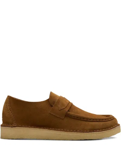 Clarks Originals Nomad "brown" Suede Penny Loafers