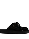 Clarks Originals Black Desert Nomad Mules In Black