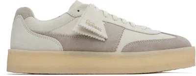 Clarks Originals Off-white & Gray Tor 80 Sneakers In Off White Combi