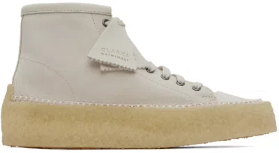 Clarks Originals Off-white Caravan Desert Boots In Off White