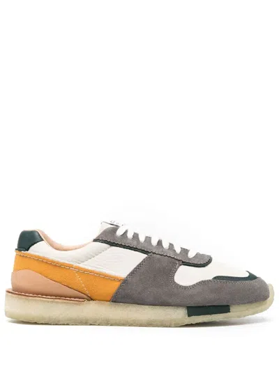 Clarks Originals Panelled Suede Sneakers In Grey