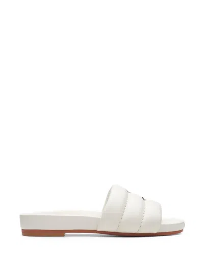 Clarks Originals Pure Soft Padded Sandals In White