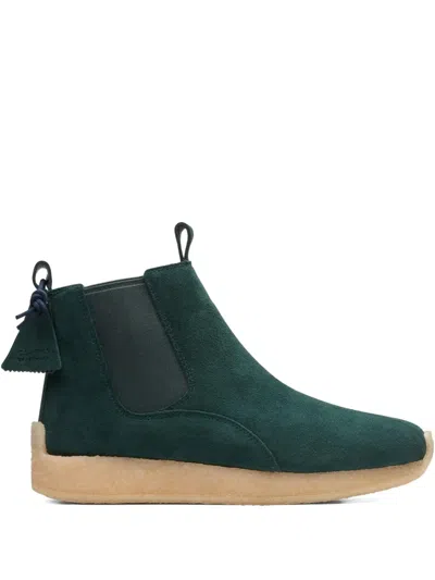 Clarks Originals Radlett Suede Chelsea Boots In Green