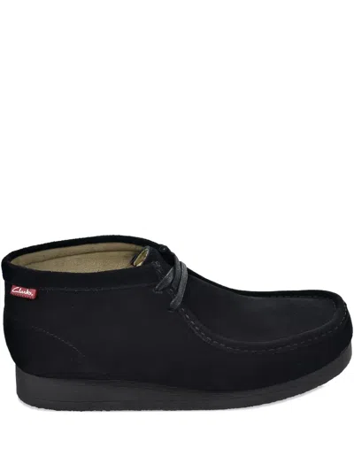 Clarks Originals Stinson Hi Suede Lace-up Shoes In Black