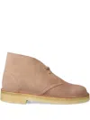 Clarks Originals Suede Desert Boots In Neutrals