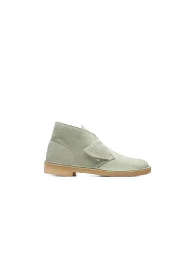 Clarks Originals Suede "pale Green" Desert Boots