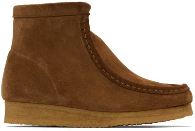 Clarks Originals Tan Wallabee Hi Boots In Caramel W Lined