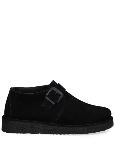 Clarks Originals Trek Buckle Shoes In 黑色