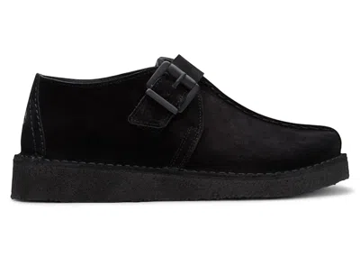 Pre-owned Clarks Originals Trek Buckle Suede (women's) Sneakers In Black