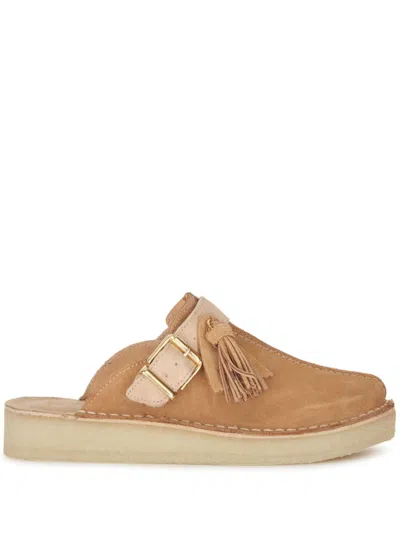 Clarks Originals Trek Slippers In Braun