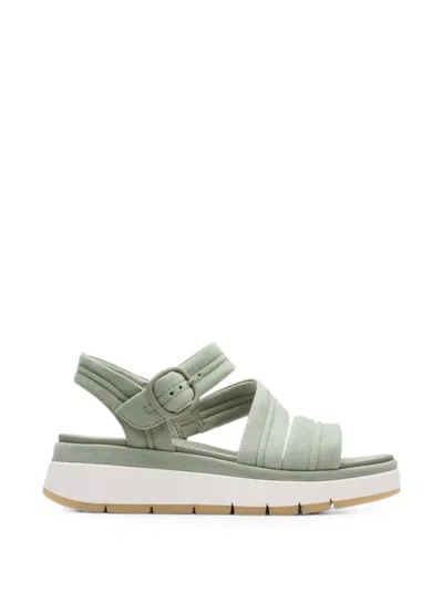 Clarks Originals Tuscan Strap Suede Sandals In Gray