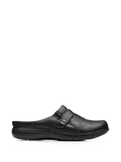 Clarks Originals Un Loop Ease Leather Mules In Animal Print