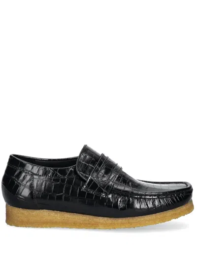 Clarks Originals Wallabe Loafers In 黑色