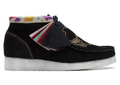 Pre-owned Clarks Originals Wallabee Boot Embroidery (women's) Sneakers In Black