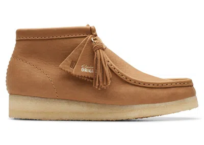Pre-owned Clarks Originals Wallabee Boot Leather (women's) Sneakers In Mid Tan