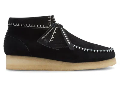 Pre-owned Clarks Originals Wallabee Boot Stitch Suede (women's) Sneakers In Black