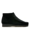 Clarks Originals Lace-up Desert Boots In Black Suede