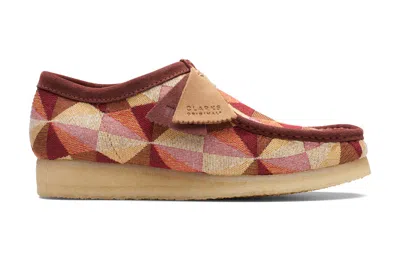 Pre-owned Clarks Originals Wallabee Boot Yellow Multi Textile In Yellow/multi