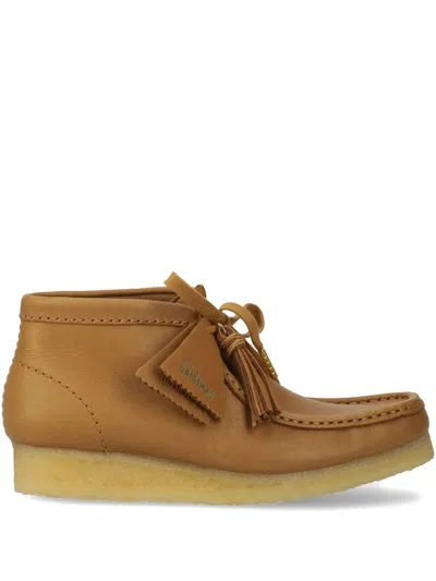 Clarks Originals Wallabee Boots In Brown