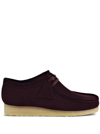 Clarks Originals Wallabee "bordeaux" Desert Boots In Red